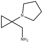 (1-(pyrrolidin-1-yl)cyclopropyl)methanamine Structure