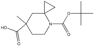 4-(tert-butyl) 7-methyl 4-azaspiro[2.5]octane-4,7-dicarboxylate Structure