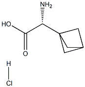 (2R)-2-amino-2-{bicyclo[1.1.1]pentan-1-yl}acetic acid hydrochloride Structure