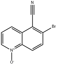 6-bromo-5-Quinolinecarbonitrile 1-oxide Structure