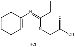 2-(2-ethyl-4,5,6,7-tetrahydro-1H-1,3-benzodiazol-1-yl)acetic acid hydrochloride Structure