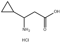 3-amino-3-cyclopropylpropanoic acid hydrochloride Structure