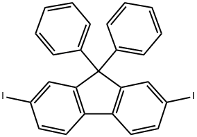 2,7-Diiodo-9,9-diphenyl-9H-fluorene Structure