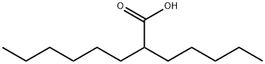 2-pentyl-octanoic acid Structure