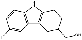 (6-Fluoro-2,3,4,9-tetrahydro-1H-carbazol-3-yl)-methanol Structure