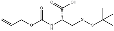 N-allyloxycarbonyl-S-(tert-butylthio)-L-cysteine Structure