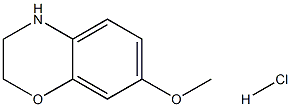 7-METHOXY-3,4-DIHYDRO-2H-BENZO[B][1,4]OXAZINE HYDROCHLORIDE Structure