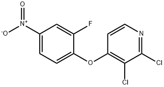 2,3-dichloro-4-(2-fluoro-4-nitrophenoxy)pyridine Structure