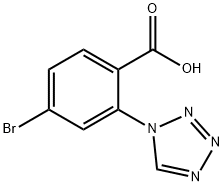 4-bromo-2-(1H-1,2,3,4-tetrazol-1-yl)benzoic acid Structure