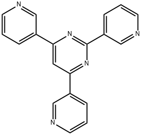 Pyrimidine, 2,4,6-tri-3-pyridinyl- Structure