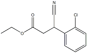 Ethyl 3-(2-Chlorophenyl)-3-cyanopropanoate Structure