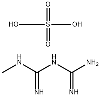 Imidodicarbonimidic diamide, N-methyl-, sulfate Structure