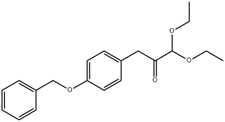 3-(4-(Benzyloxy)phenyl)-1,1-diethoxypropan-2-one Structure