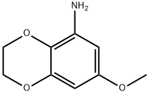 1,4-Benzodioxin-5-amine, 2,3-dihydro-7-methoxy- Structure