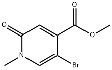 4-Pyridinecarboxylic acid, 5-bromo-1,2-dihydro-1-methyl-2-oxo-, methyl ester Structure
