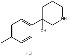 3-(p-tolyl)piperidin-3-ol hydrochloride Structure