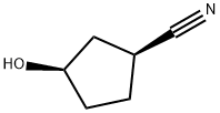 Cis-3-Hydroxycyclopentanecarbonitrile* Structure