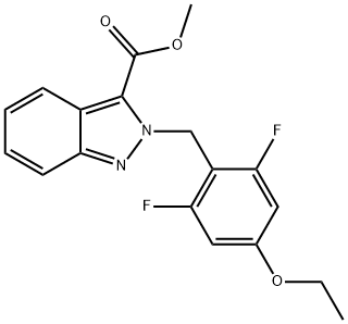 Methyl 2-(4-Ethoxy-2,6-Difluorobenzyl)-2H-Indazole-3-Carboxylate* Structure