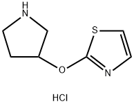 2-(pyrrolidin-3-yloxy)thiazole dihydrochloride Structure