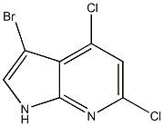 3-bromo-4,6-dichloro-1H-pyrrolo[2,3-b]pyridine Structure
