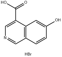 6-hydroxyisoquinoline-4-carboxylic acid hydrobromide Structure