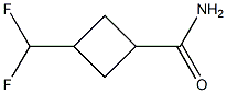 (1r,3r)-3-(difluoromethyl)cyclobutane-1-carboxamide Structure