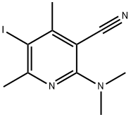 2-(dimethylamino)-5-iodo-4,6-dimethylpyridine-3-carbonitrile Structure