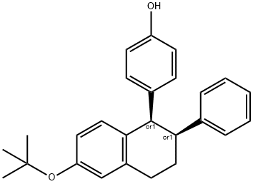 4-((1R,2S)-6-(tert-butoxy)-2-phenyl-1,2,3,4-tetrahydronaphthalen-1-yl)phenol Structure