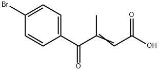 (E)-4-(4-bromophenyl)-3-methyl-4-oxobut-2-enoic acid* Structure