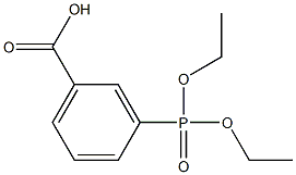 3-(diethylphosphoryl)benzoic acid Structure