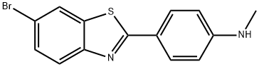 4-(6-Bromo-2-benzothiazolyl)-N-methylbenzenamine Structure