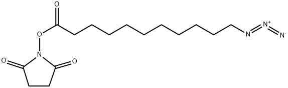 (2,5-Dioxopyrrolidin-1-yl) 11-azidoundecanoate Structure