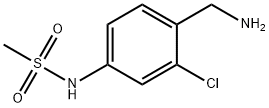 Methanesulfonamide, N-[4-(aminomethyl)-3-chlorophenyl]- Structure