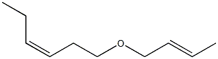 3-Hexene,1-(2-buten-1-yloxy)-,(3Z)- Structure