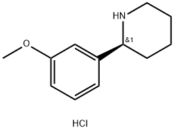 (S)-2-(3-methoxyphenyl)piperidine hydrochloride Structure