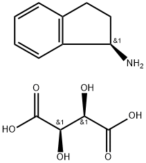 (R)-1-Aminoindan L-Tartrate Structure