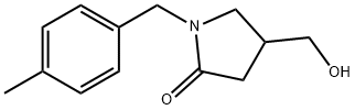 2-Pyrrolidinone, 4-(hydroxymethyl)-1-[(4-methylphenyl)methyl]- Structure