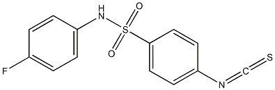 N-(4-fluorophenyl)-4-isothiocyanato-benzenesulfonamide Structure