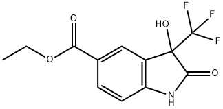 ethyl 3-hydroxy-2-oxo-3-(trifluoromethyl)indoline-5-carboxylate Structure