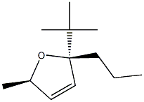 Furan,2-(1,1-dimethylethyl)-2,5-dihydro-5-methyl-2-propyl-,(2S,5R)- Structure