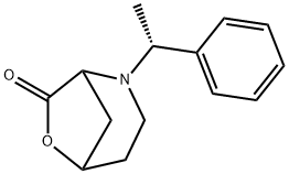 2-((R)-1-phenylethyl)-6-oxa-2-azabicyclo[3.2.1]octan-7-one Structure