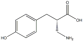 (S)-3-amino-2-(4-hydroxybenzyl)propanoicacid Structure