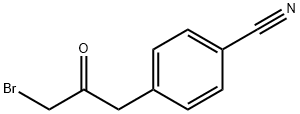 4-(3-bromo-2-oxopropyl)benzonitrile Structure
