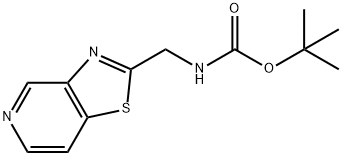tert-butyl N-({[1,3]thiazolo[4,5-c]pyridin-2-yl}methyl)carbamate Structure