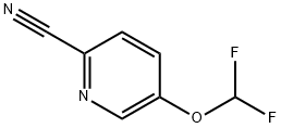 5-(difluoromethoxy)pyridine-2-carbonitrile Structure