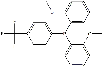 Bis(2-methoxyphenyl)(4-trifluoromethylphenyl)phosphine Structure