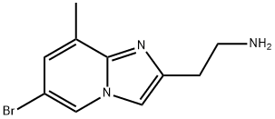 2-{6-bromo-8-methylimidazo[1,2-a]pyridin-2-yl}ethan-1-amine Structure