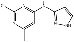 2-chloro-6-methyl-N-(1H-pyrazol-3-yl)pyrimidin-4-amine Structure