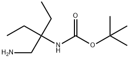 tert-butyl N-[3-(aminomethyl)pentan-3-yl]carbamate Structure