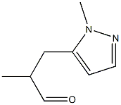 2-methyl-3-(1-methyl-1H-pyrazol-5-yl)propanal Structure